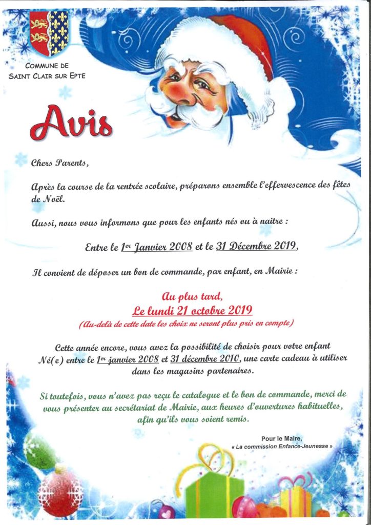 noel commune Saint Clair sur Epte